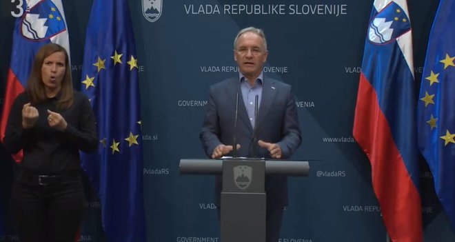 Minister za notranje zadeve Aleš Hojs, 20. marec. FOTO: posnetek zaslona