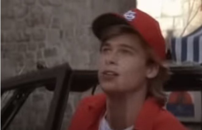 Brad Pitt leta 1988. FOTO: posnetek zaslona