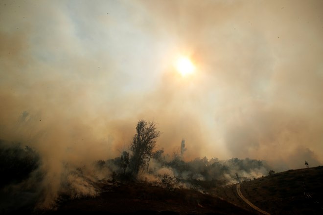 Požar v Kaliforniji. FOTO: Mike Blake, Reuters