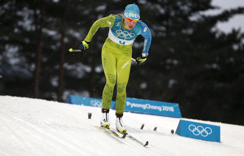 Fotografija: Anamarija Lampič je s sedmim mestom v klasičnem sprintu izenačila najboljšo slovensko uvrstitev na teh olimpijskih igrah. FOTO: Matej Družnik