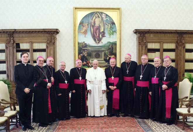 Spominski posnetek s papežem Foto: Vatican Media