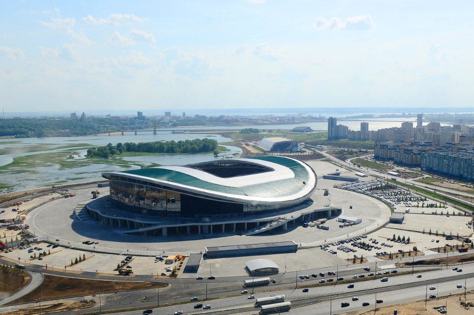 Fotografija: Prenovljeni nogometni stadion, kjer bodo tudi tekme svetovnega prvenstva. Foto: Albina Podbevšek