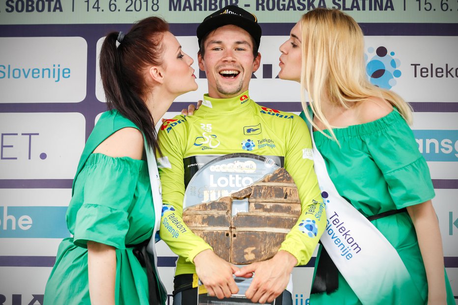 Fotografija: Primož Roglič je tudi na domačih cestah v zelo ostri konkurenci potrdil, da spada med najboljše kolesarje na svetu. Foto: Uroš Hočevar