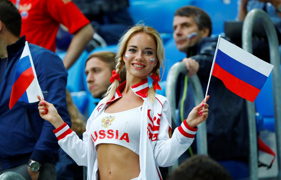 Fotografija: Srce ji gori za domovino Rusijo. FOTO: Reuters