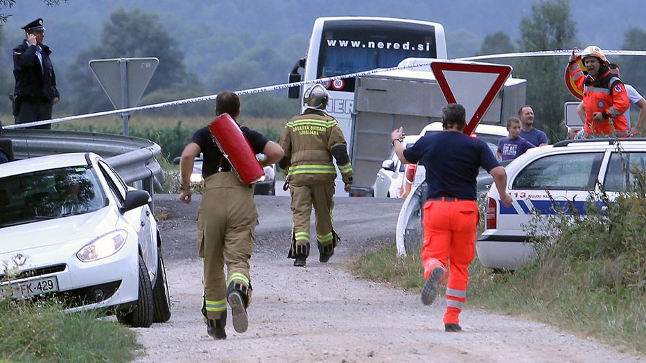 Fotografija: Nesreča se je zgodila 23. avgusta 2012. Foto: Matej Družnik