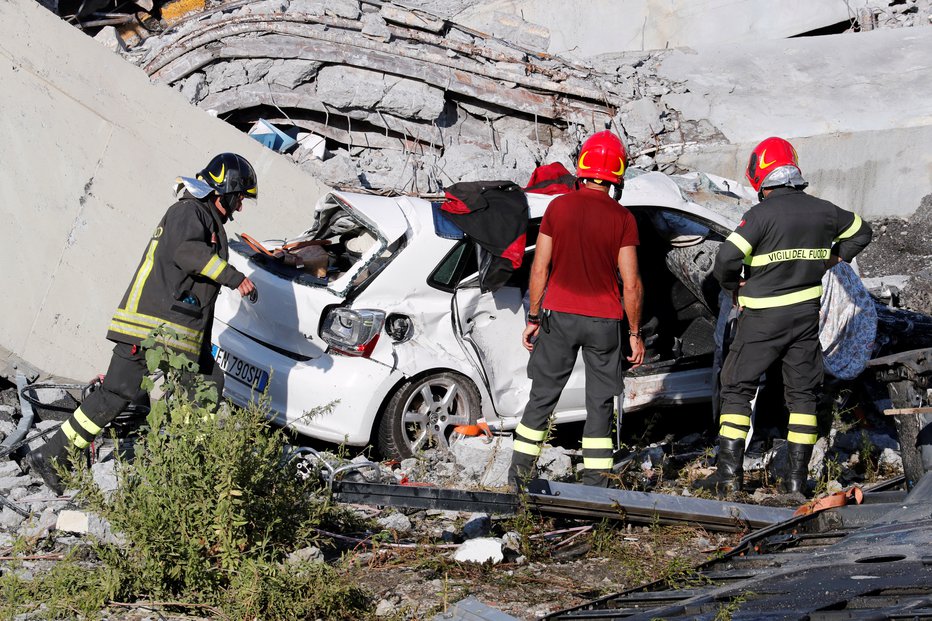 Fotografija: Hude posledice strašne tragedije v Italiji. FOTO: Reuters