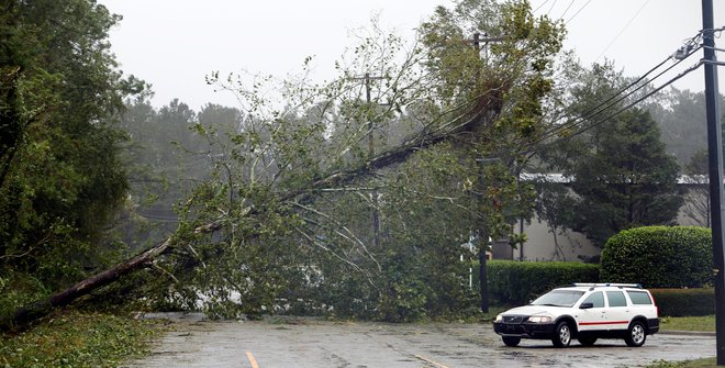 Orkan Florence v Severni Karolini. FOTO: Reuters