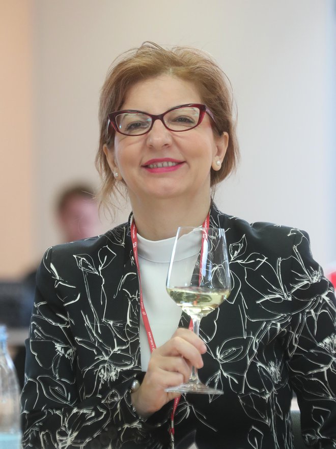 Prof. Dr. Vesna Maraš iz Črne gore je že dvanajstič ocenjevala na mednarodnem ocenjevanju vin – Vino Ljubljana. FOTO: Foto: Dejan Javornik