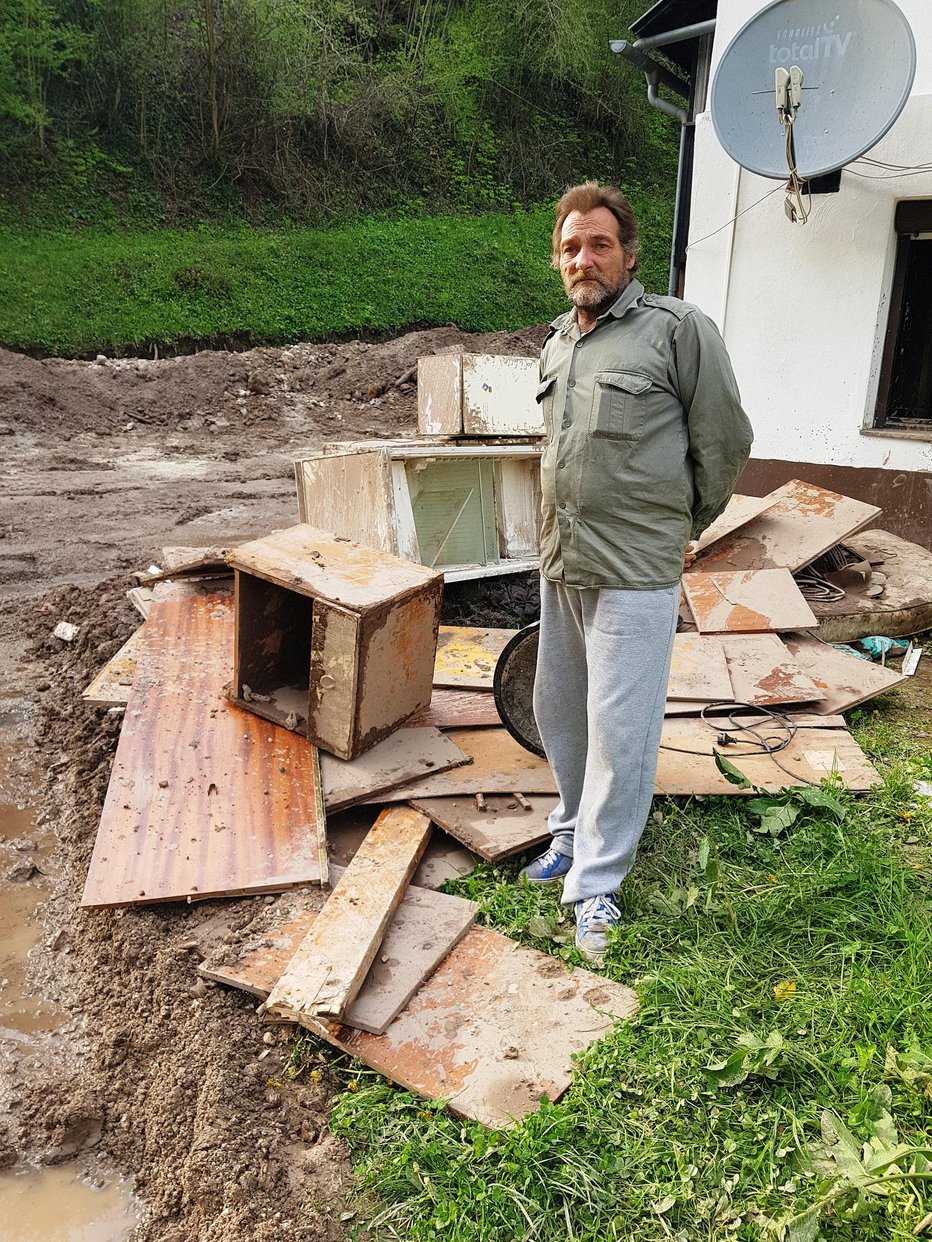 Fotografija: Branko Radič pravi, da bi radi ostali doma, a brez pomoči jim to ne bi uspelo. FOTO: osebni arhiv