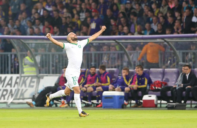 Vezist Olimpije Dario Čanađija je že v 3. minuti šokiral Mariborčane. FOTO: Tadej Regent