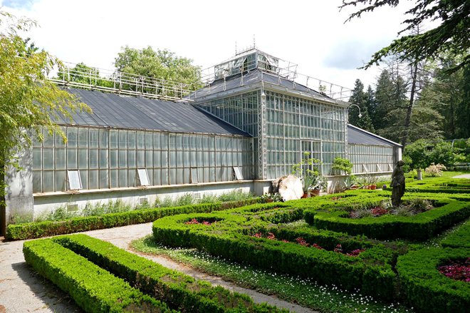 Osrednji rastlinjak sežanskega botaničnega vrta Fotografije: Primož Hieng