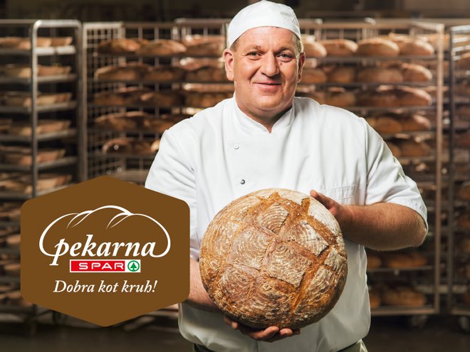 Manj od običajnega kruha/pekovskega peciva Pekarne SPAR. FOTO: SPAR Slovenija