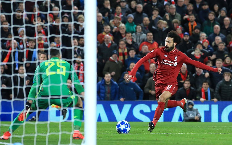 Fotografija: Salah je dosegel edini zadetek na tekmi. FOTO: Reuters