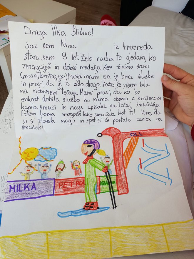 Devetletna Nina je šampionko ganila do srca z otroško iskrenostjo. FOTO: osebni arhiv