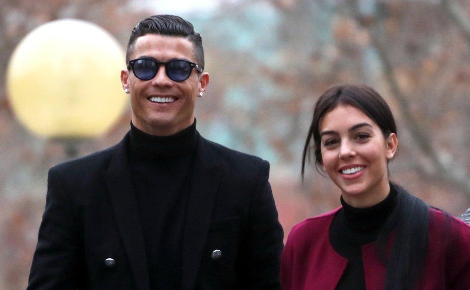 Fotografija: Cristiano Ronaldo in Georgina Rodriguez. FOTO: Reuters