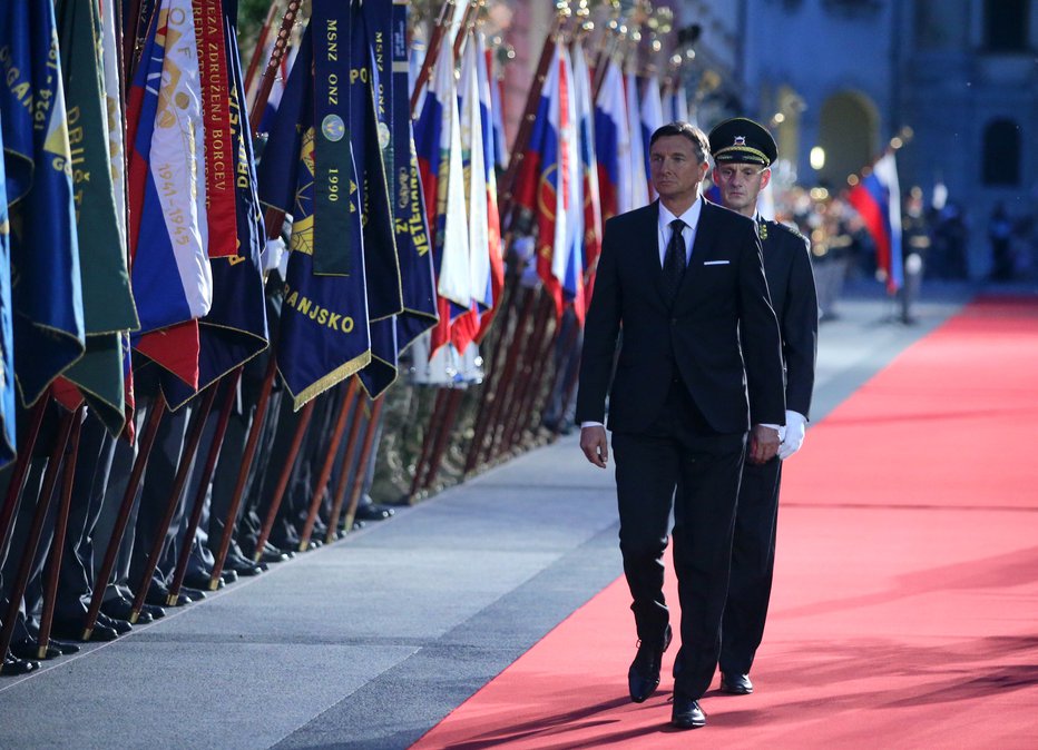 Fotografija: Slavnostni govornik je bil predsednik države Borut Pahor. FOTO: Jože Suhadolnik