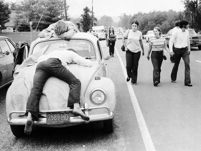 Na legendarnem koncertu v Woodstocku leta 1969 je prav prišel tudi za počitek. FOTO: Guliver/Getty Images