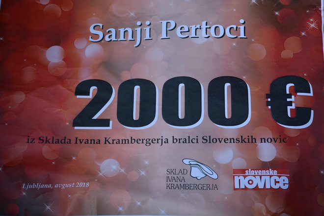Lani poleti ste bralke in bralci Slovenskih novic za Sanjino zdravljenje prek Krambergerjevega sklada zbrali 2000 evrov.