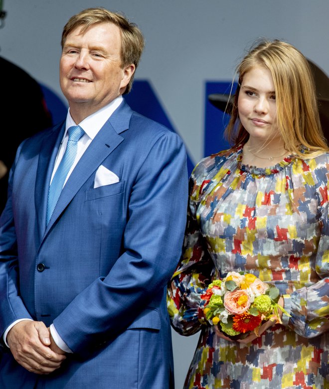 Princesa Amalia je že skoraj tako visoka kot njen oče. FOTO: Guliver/getty Images