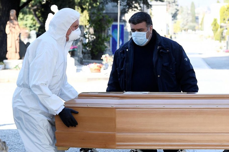 Fotografija: V krematoriju niso mogli upepeliti vseh žrtev koronavirusa. FOTO: Reuters