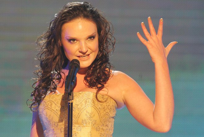 Po zmagi na Emi je leta 2007 s pesmijo Cvet z juga Slovenijo zastopala na Evroviziji. FOTO: Igor Zaplatil, Delo