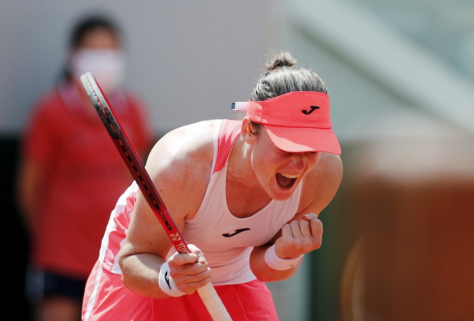 Fotografija: Tamara Zidanšek je prvovrstno presenečenje turnirja. FOTO: Benoit Tessier, Reuters