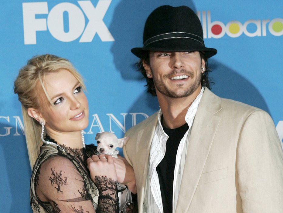 Fotografija: Britney Spears in Kevin Federline leta 2004. FOTO: Steve Marcus, Reuters