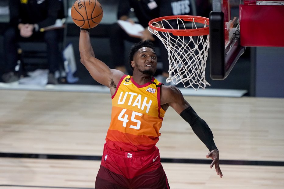 Fotografija: Košarkarski zvezdnik moštva Utah Jazz Donovan Mitchell je pokazal, da ima tudi veliko srce in je z rekordno donacijo osrečil tudi svojo nekadnjo šolo. FOTO: Ashley Landis/USA TODAY Sports