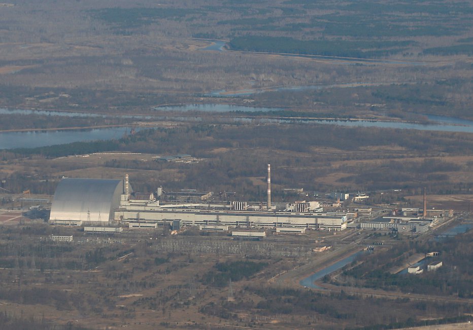 Fotografija: Posnetek Černobila. FOTO: Gleb Garanich, Reuters
