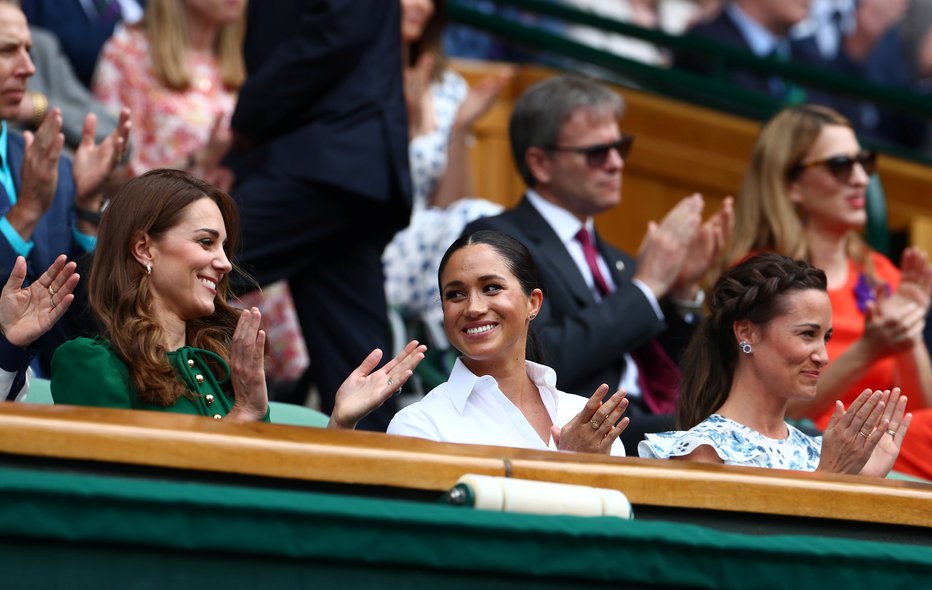 Fotografija: Vojvodina Cambriška, vojvodinja Susseška in Pippa Middleton. FOTO: Hannah Mckay, Reuters
