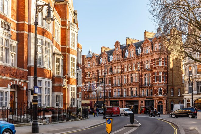 Mayfair velja za enega najprestižnejših delov Londona. FOTO: Alexey_fedoren, Getty Images
