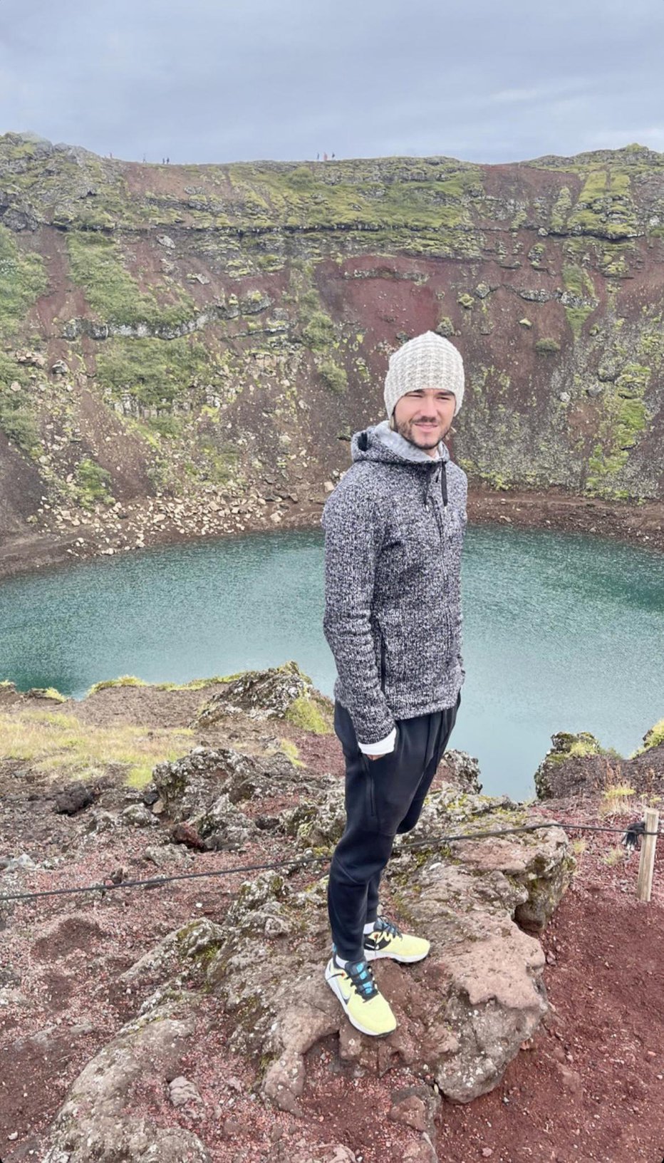 Fotografija: Rene se je prepričal, kako je videti vulkansko kratersko jezero Kerid, ki leži na območju Grímsnes na jugu Islandije vzdolž zlatega kroga.
