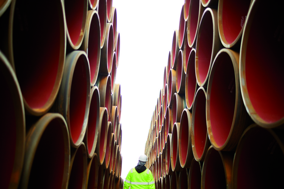 Fotografija: Severni tok 2. FOTO: Nord Stream 2/Axel Schmidt.

