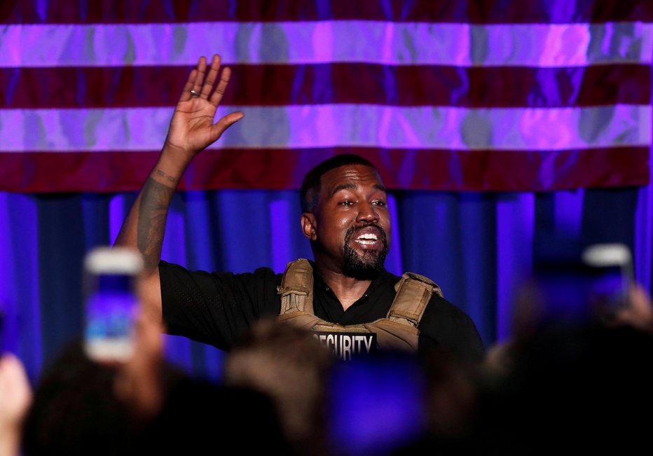 Fotografija: Raper Kanye West. FOTO: Randall Hill, Reuters
