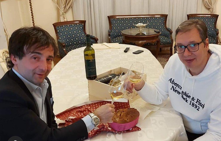 Fotografija: Kavčič in Vučić sta prijatelja. FOTO: Instagram
