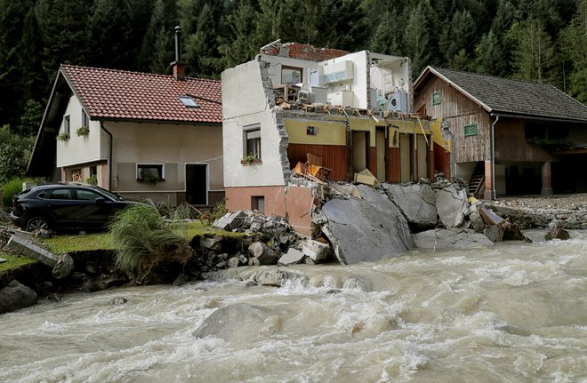 Posledice poplav v občini Luče FOTO: Blaž Samec