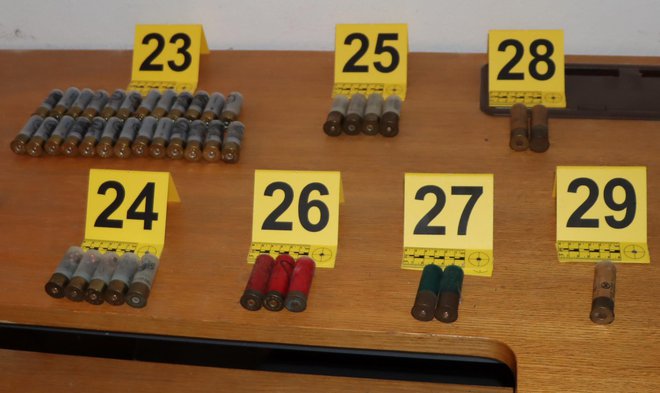 Policisti so med preiskavo našli več orožja in večje število nabojev. FOTO: Pu Koper