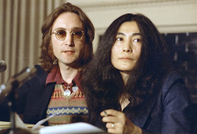 Umoru je bila priča zvezdnikova žena Yoko Ono. FOTO: Uncredited Ap