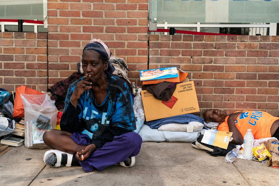 Fotografija: Oktobra lani je bilo v New Yorku 90.578 brezdomcev, 18 odstotkov več kot leto prej. FOTO: Go Nakamura/Reuters