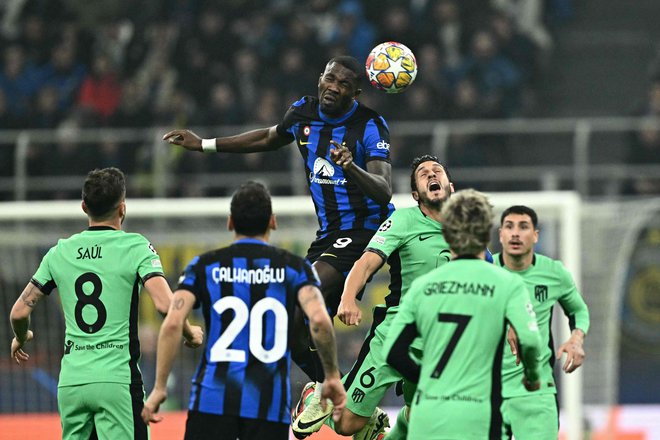 Inter se je proti Atleticu iz Madrida veselil zmage z 1:0. FOTO: Gabriel Bouys Afp