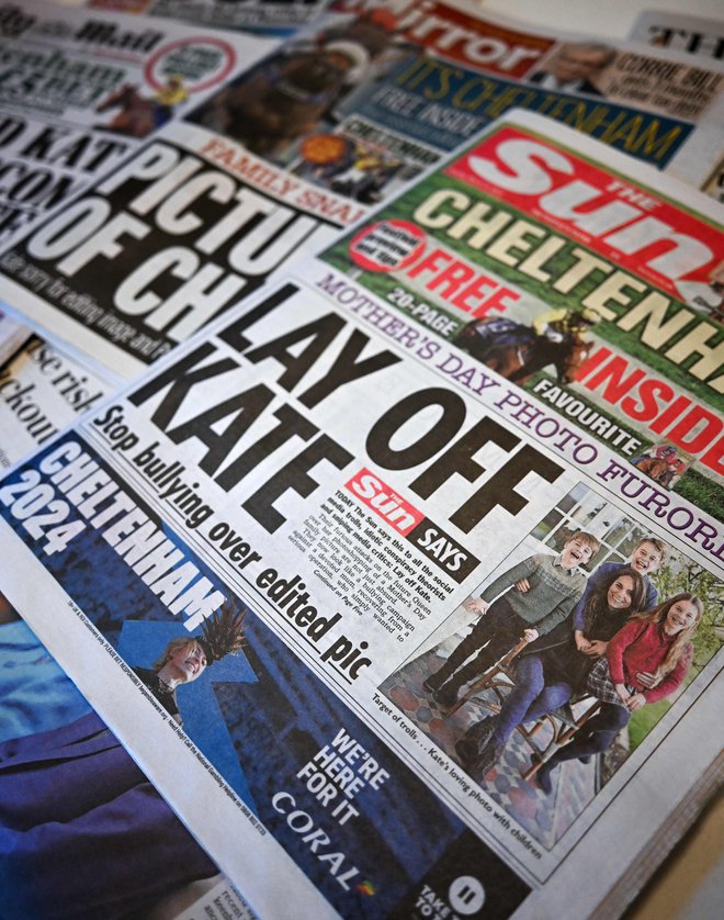 Tudi nekateri britanski mediji se strinjajo, da bi lahko Kate končno pustiti pri miru. FOTO: Paul Ellis/Afp