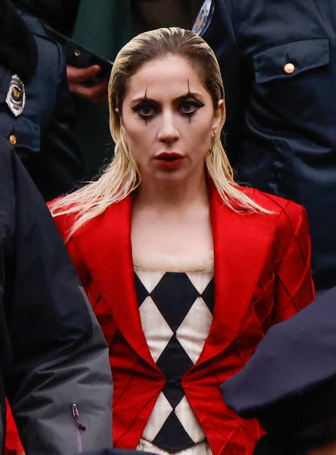 Lady Gaga na snemanju novega Jokerja v New Yorku FOTO: Kena Betancur/AFP