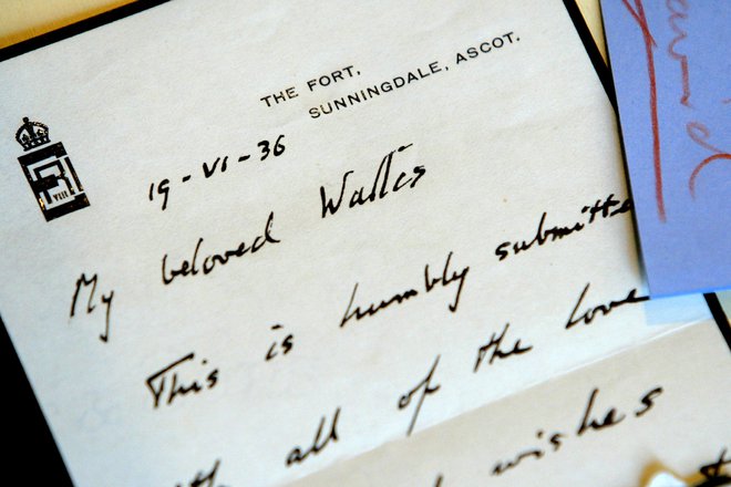 Ljubezensko pismo Edvarda VIII. Wallis<br />
FOTO: Reuters