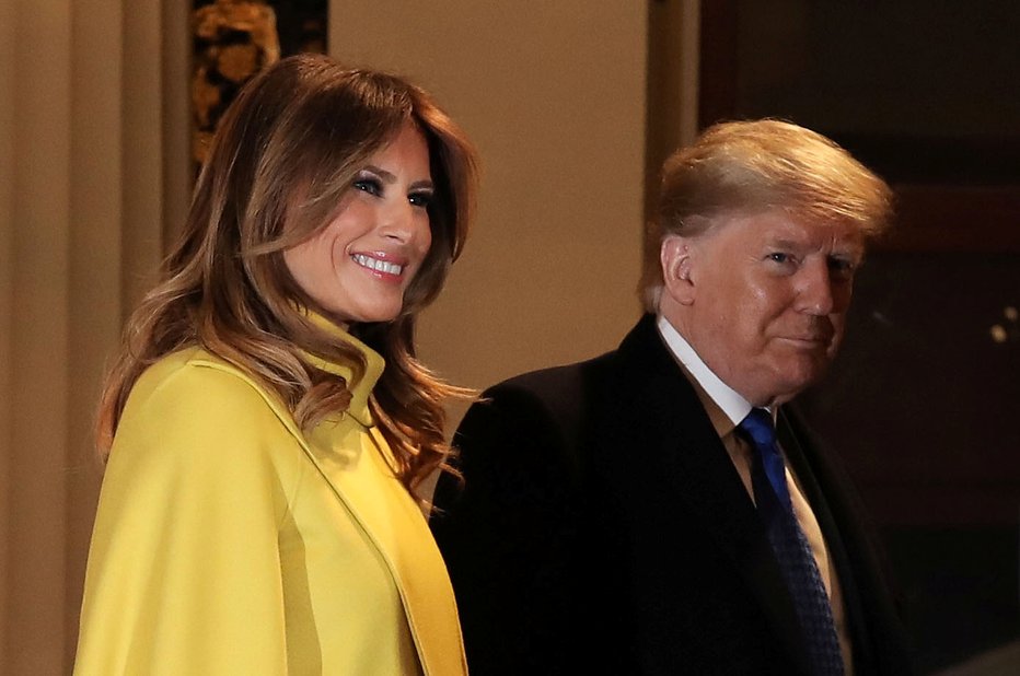 Fotografija: Melania in Donald Trump. FOTO: Reuters
