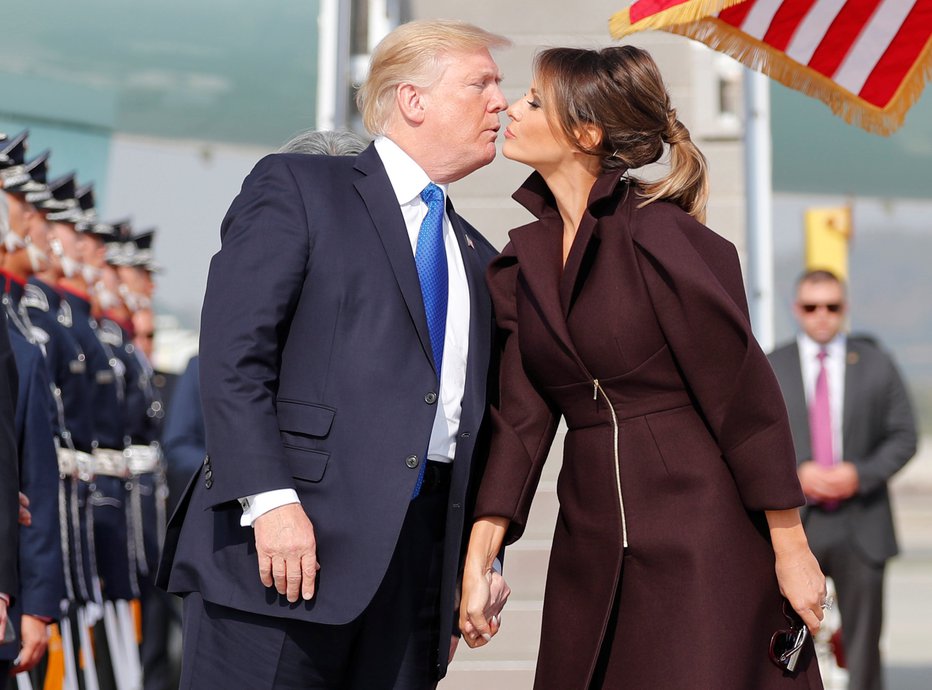 Fotografija: Donald in Melania Trump. FOTO: Reuters