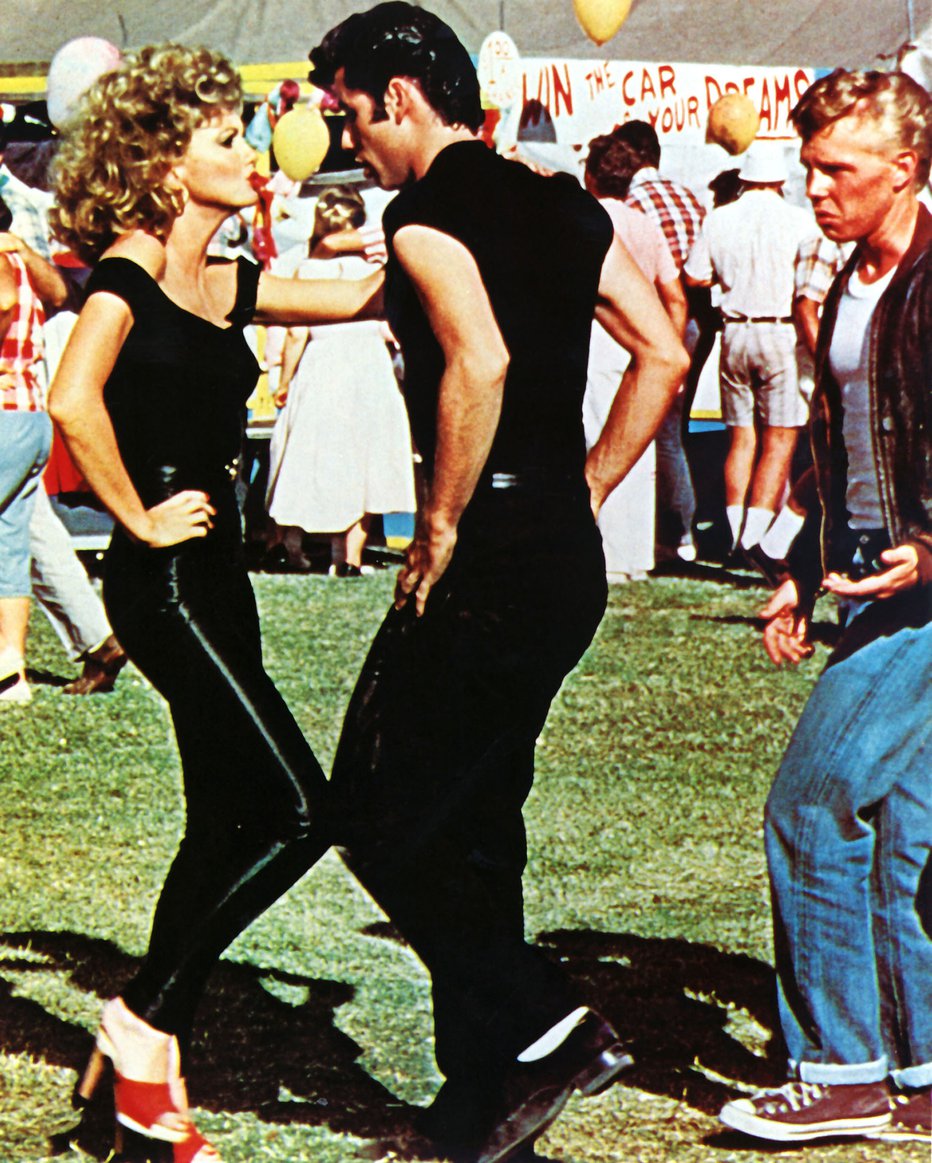 Fotografija: Takole sta Olivia Newton-John in John Travolta plesala v Briljantini leta 1978. FOTO: Guliver/Cover Images