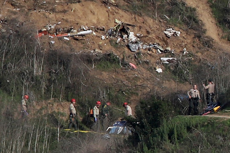 Fotografija: Prizorišče nesreče, kjer je umrl Kobe Bryant. FOTO: Reuters