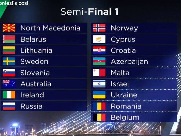 Fotografija: Slovenija bo nastopila na prvem polfinalnem večeru Evrovizije. FOTO: Facebook, zaslonski posnetek