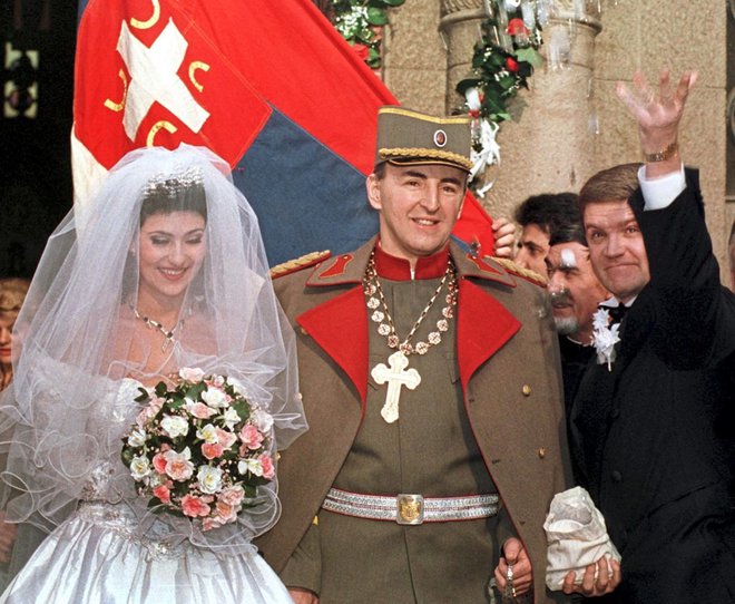 Arkanova poroka s Ceco. FOTO: Reuters