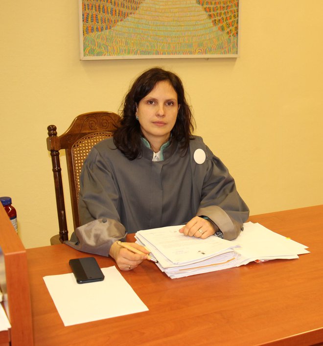 Tožilka Barbara Prevolšek Rajić je za zadnjega iz trojice predlagala enako kazen – leto in 9 mesecev zapora. FOTO: Tanja Jakše Gazvoda